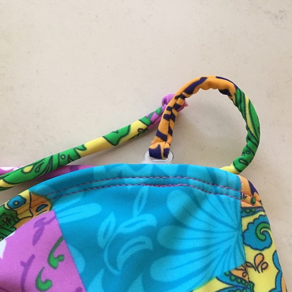 Multi-pattern bandeau bathing suit - Picture 12 of 12